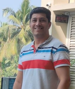 Portrait of Sagar Toraskar, Joint Treasurer of SAIESA